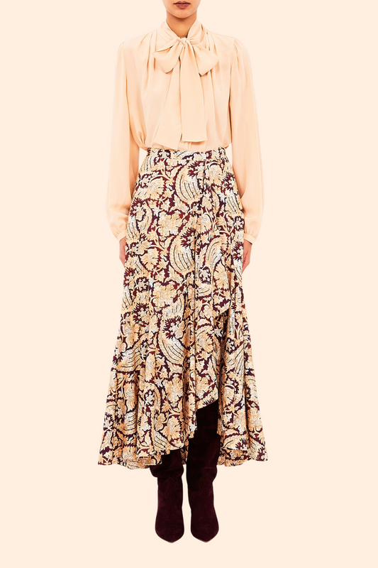 Sabina Faux Wrap Skirt