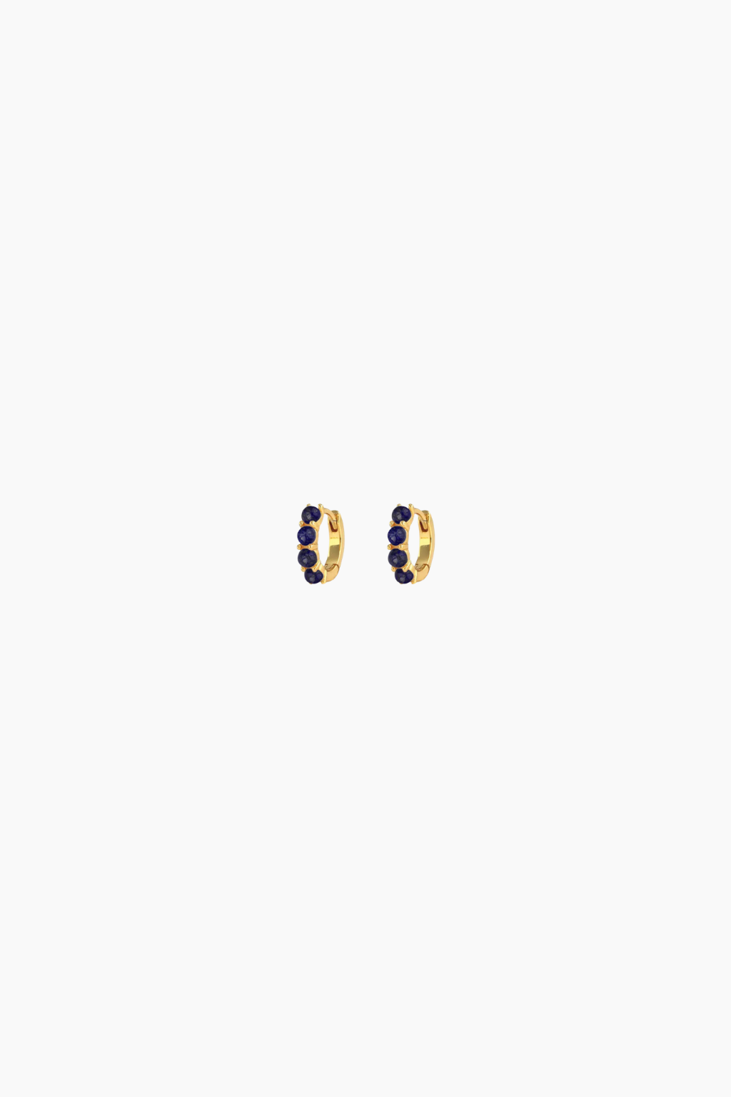 Lapis Huggie Hoop Earrings