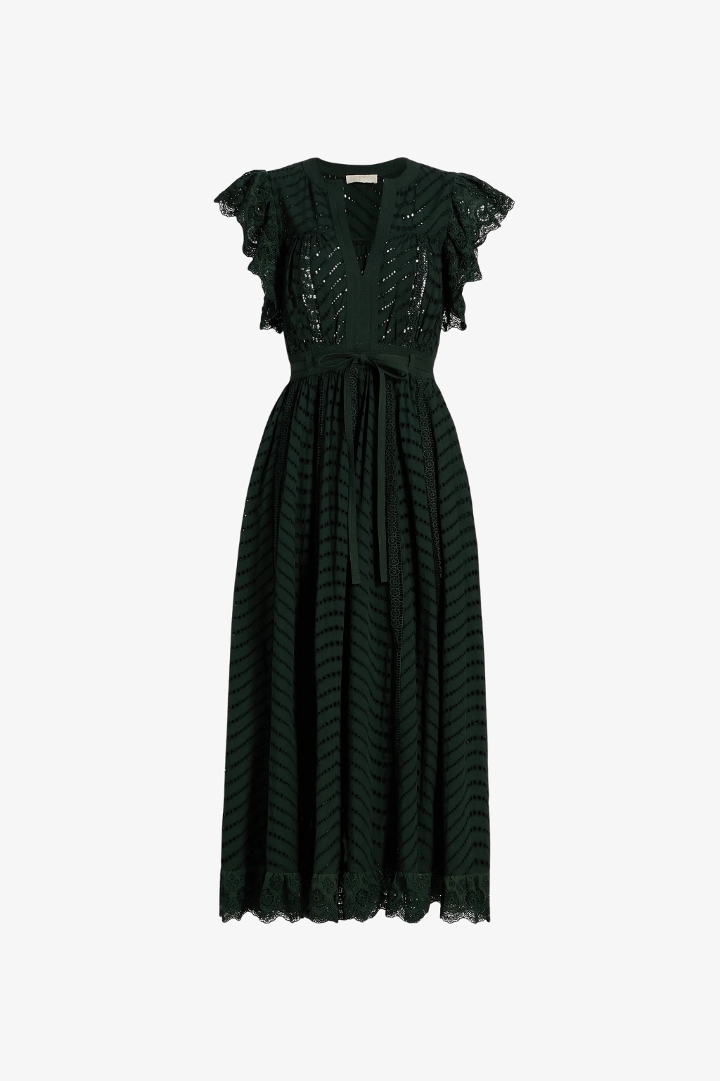 Olga Flutter Sleeve Midi Dress