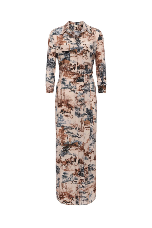 Cameron Silk Shirt Dress