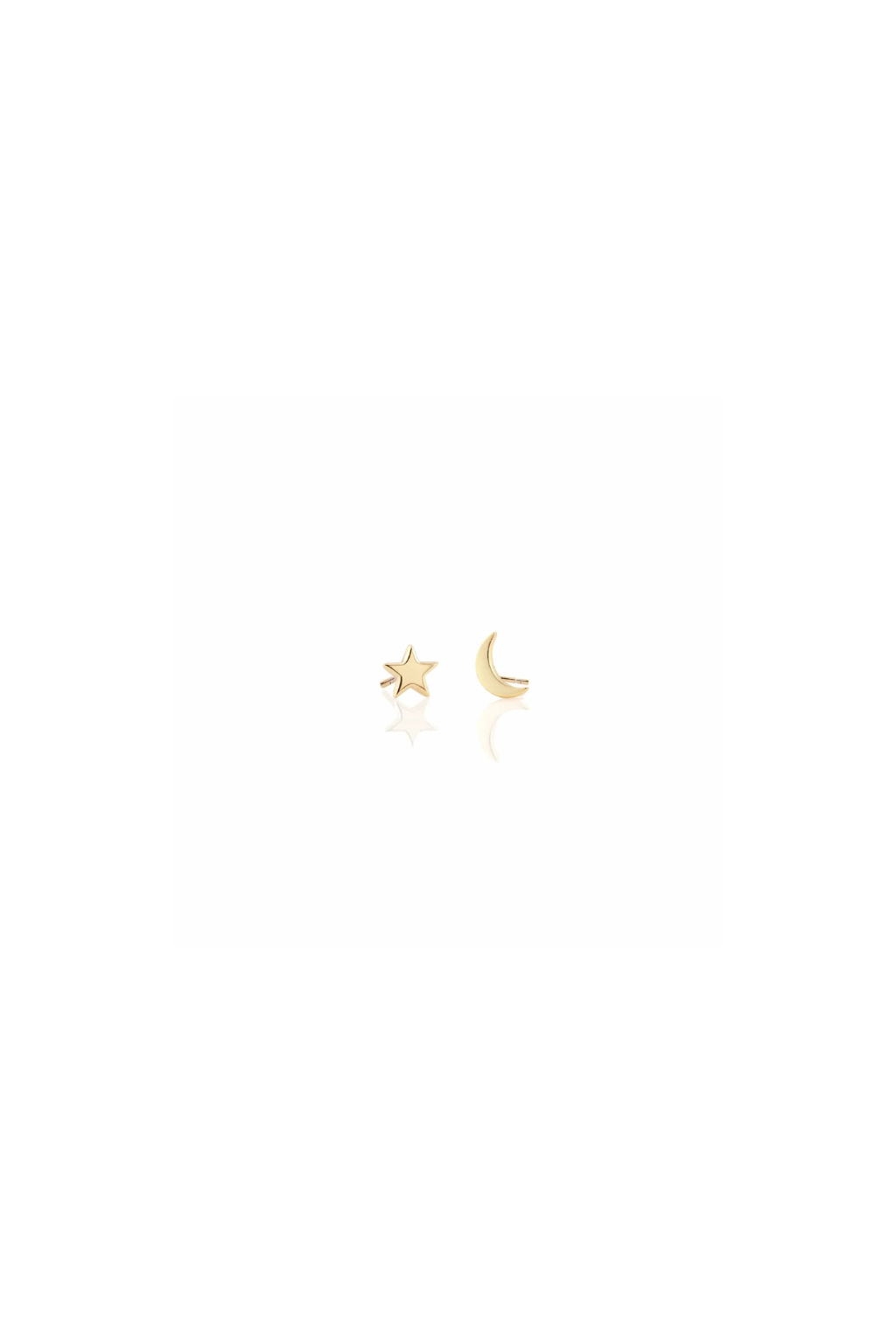 Star and Moon Stud Earrings