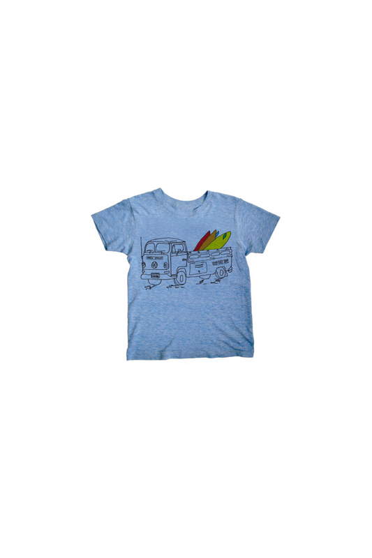 Surf Safari - Triblend Kids Tee 2T-12 y/o
