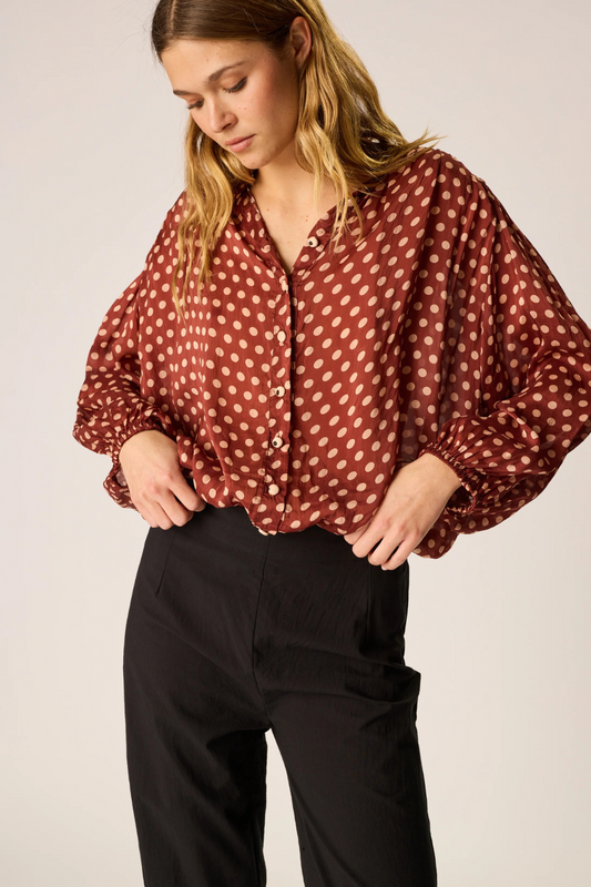 Rayon Print Iris Top