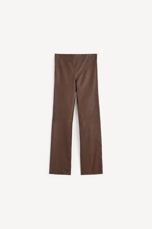 Florentina Long Leather Trousers