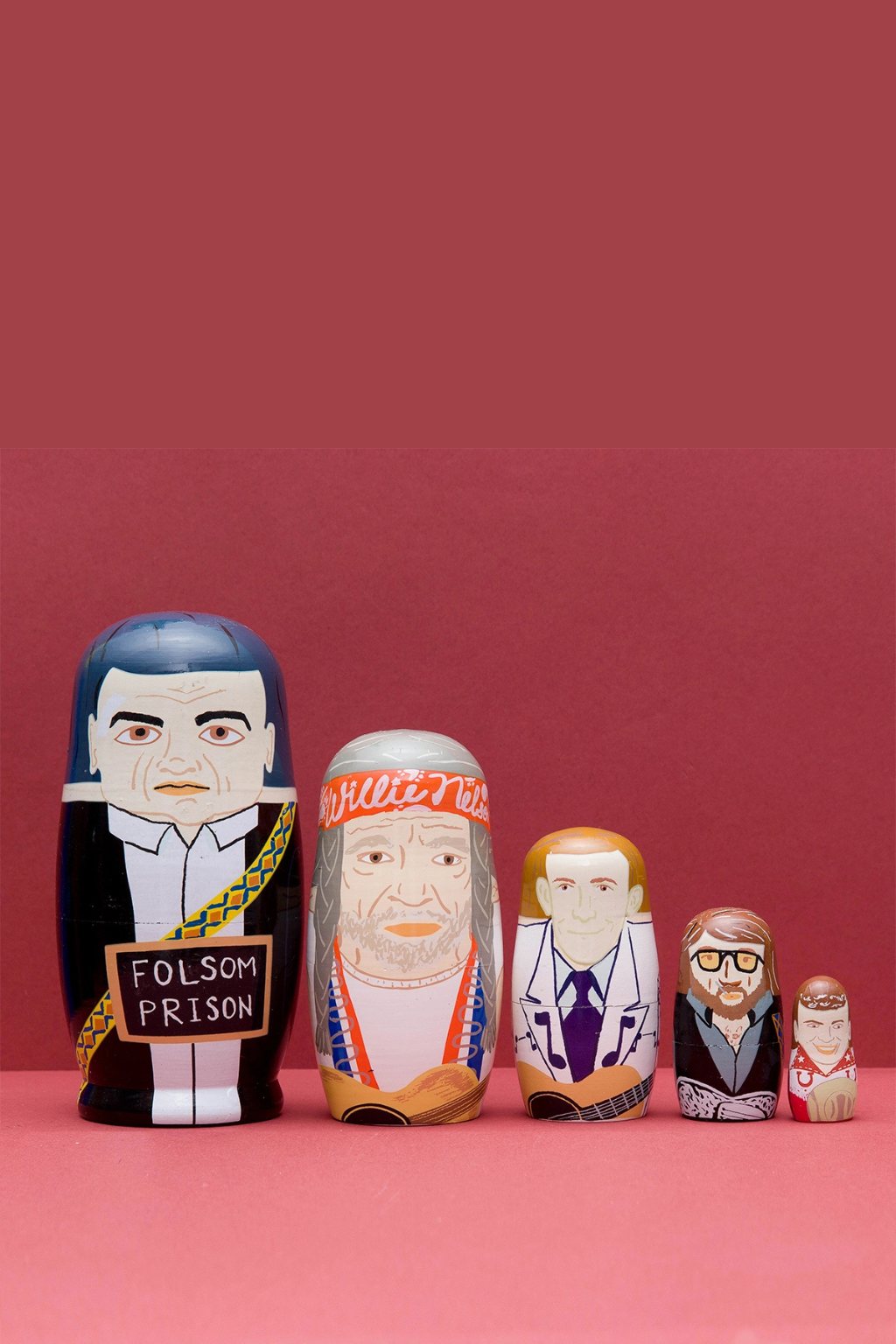 Men of Country Wooden Nesting Doll Set