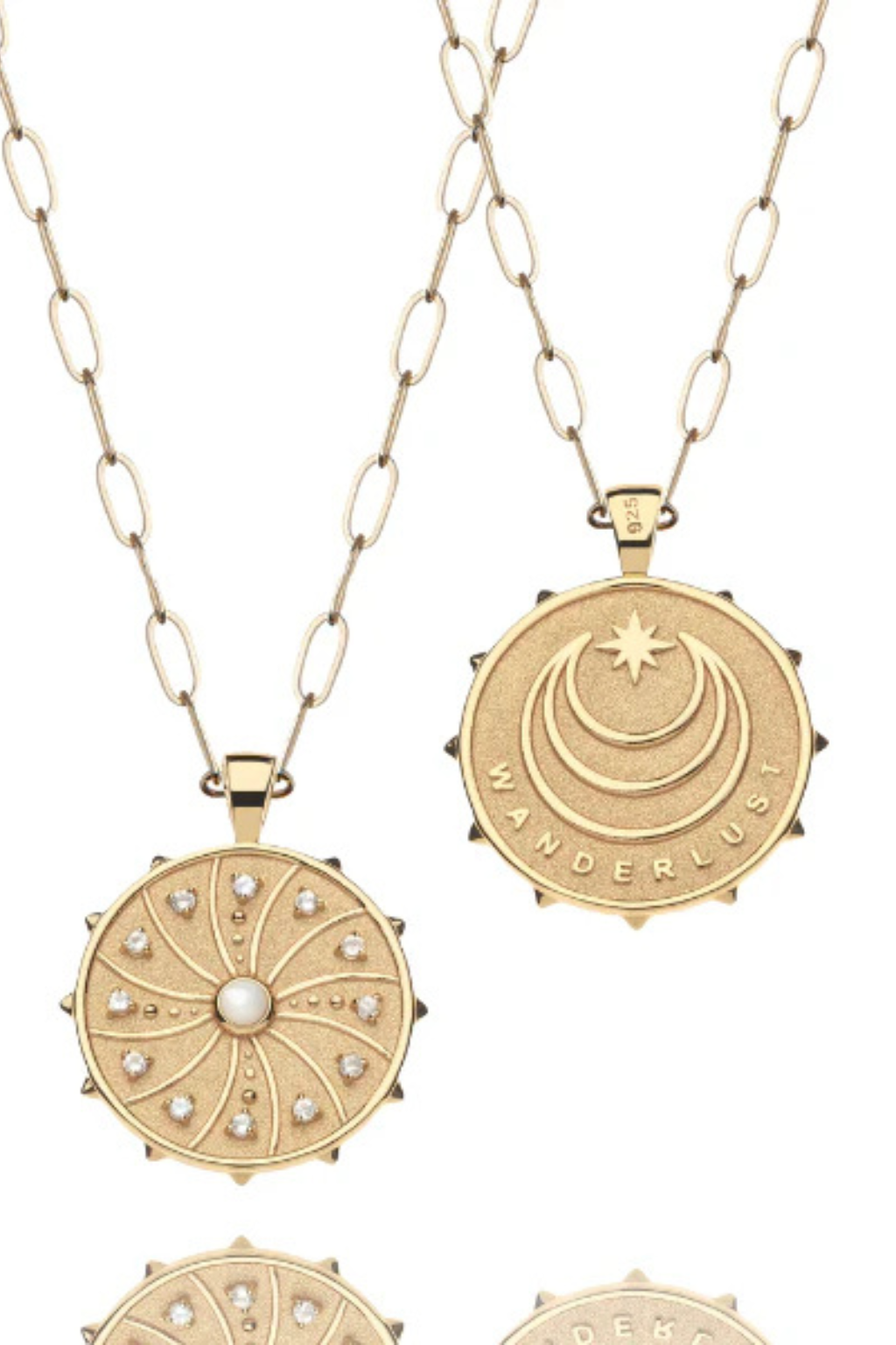 WANDERLUST Sun Flare JW Original Coin Pendant Necklace
