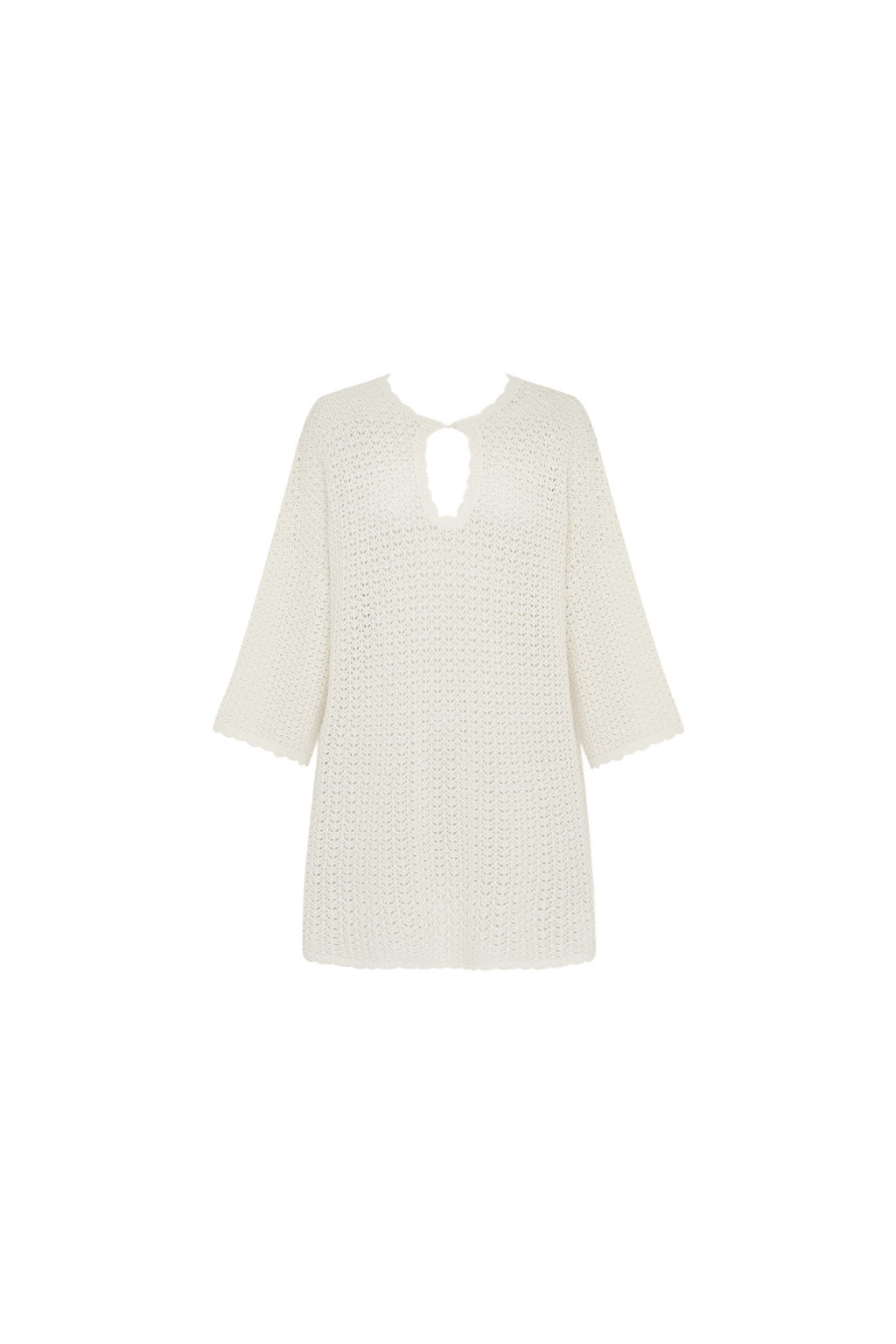 Pointelle Oversized Mini Dress