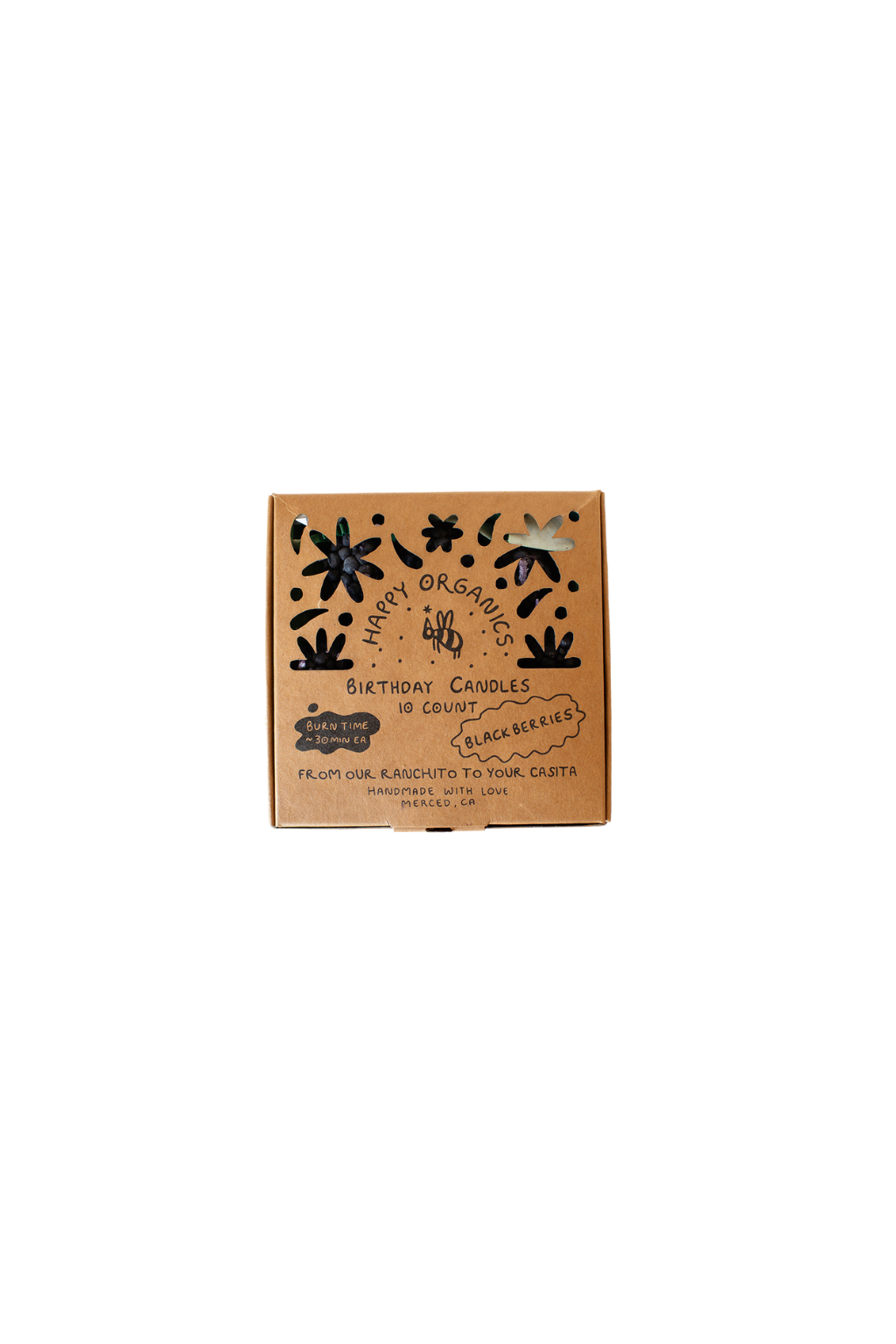 Beeswax Blackberry Birthday Candles: 5
