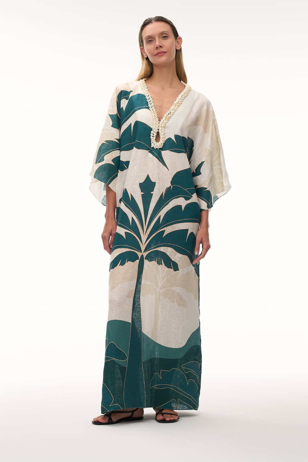 Andina Hand Embroidered Linen Tunic