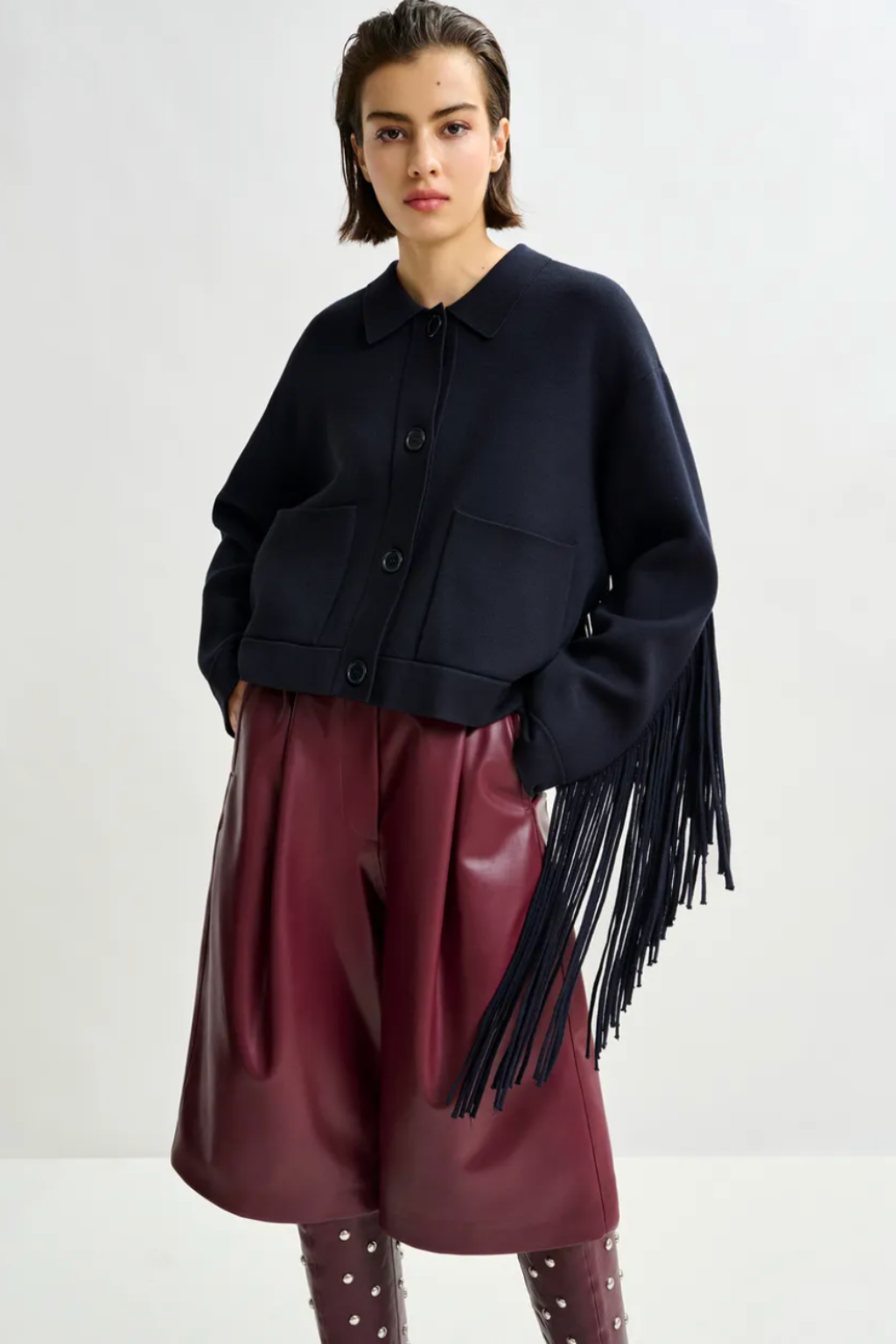Istern Fringed Knit Jacket