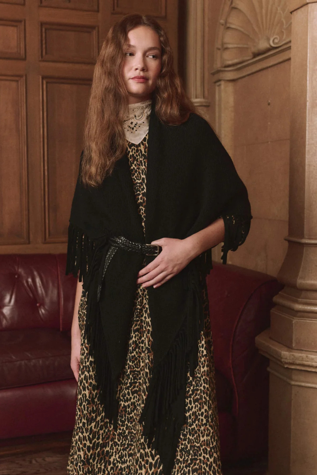 The Big Sweater Fringe Scarf.