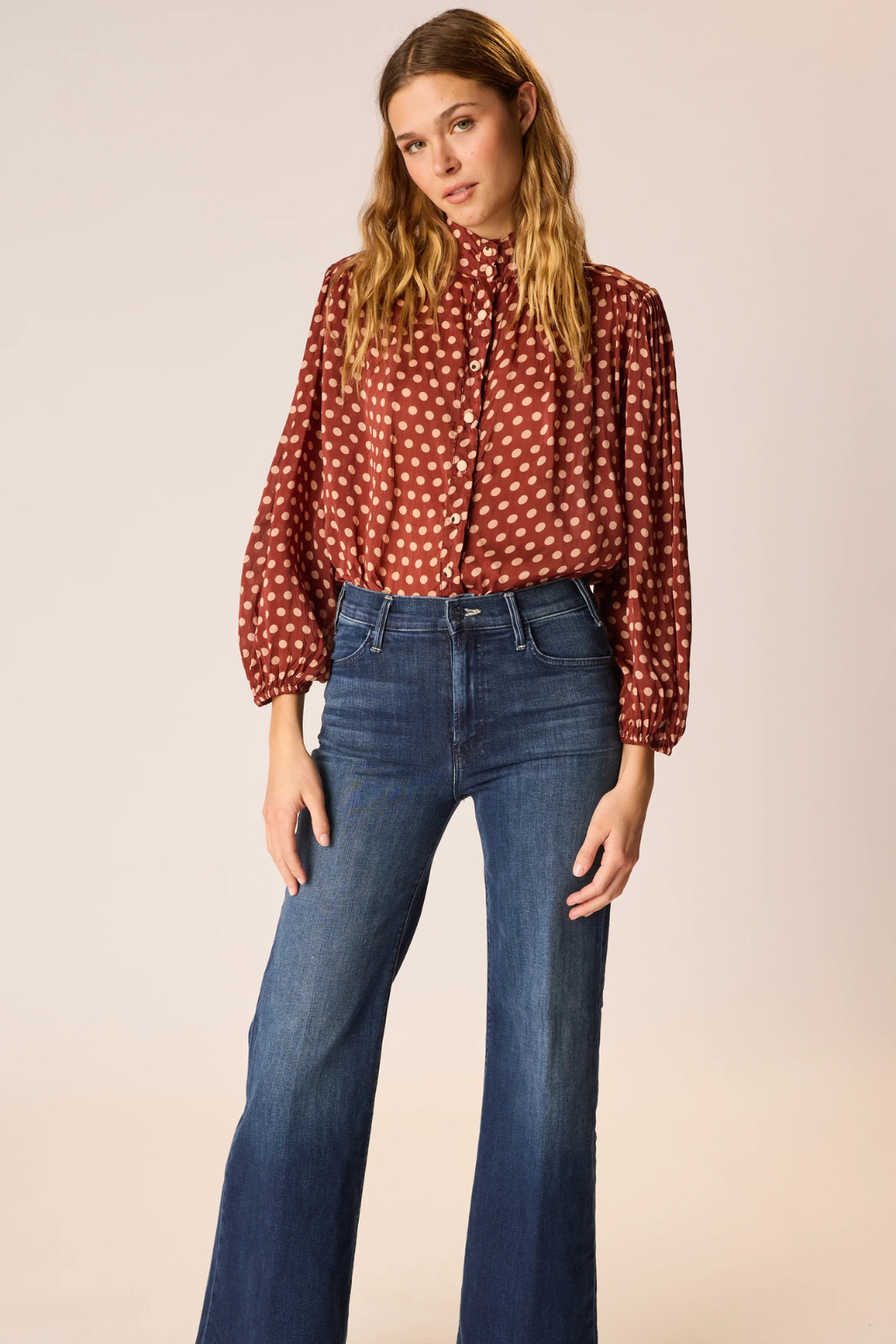 Rayon Print Iris Top