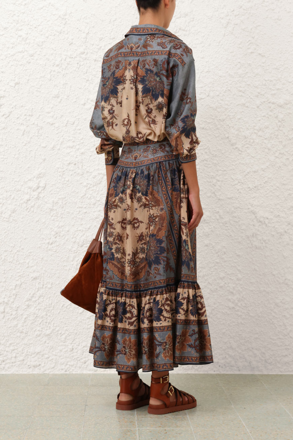 Ascension Tiered Midi Skirt