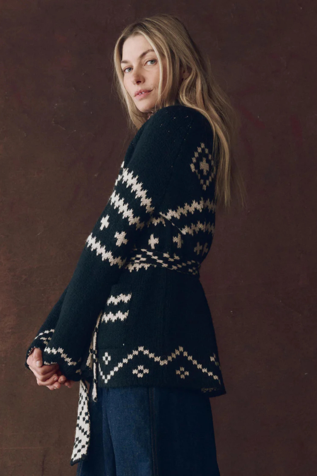 The Reversible Shepherd Cardigan.