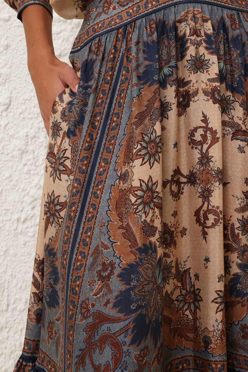 Ascension Tiered Midi Skirt