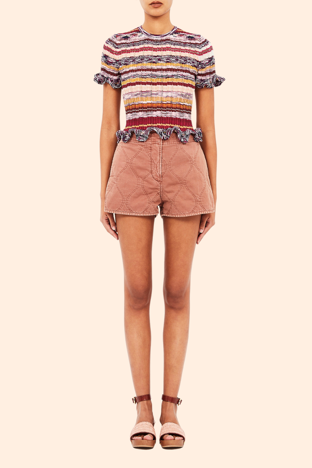 Miya Short Sleeve Knit Top