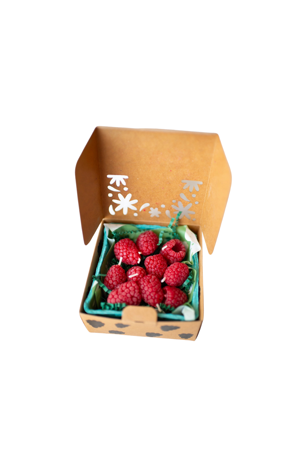 Beeswax Raspberry Birthday Candles: 10