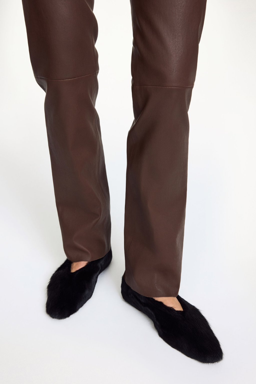 Florentina Long Leather Trousers