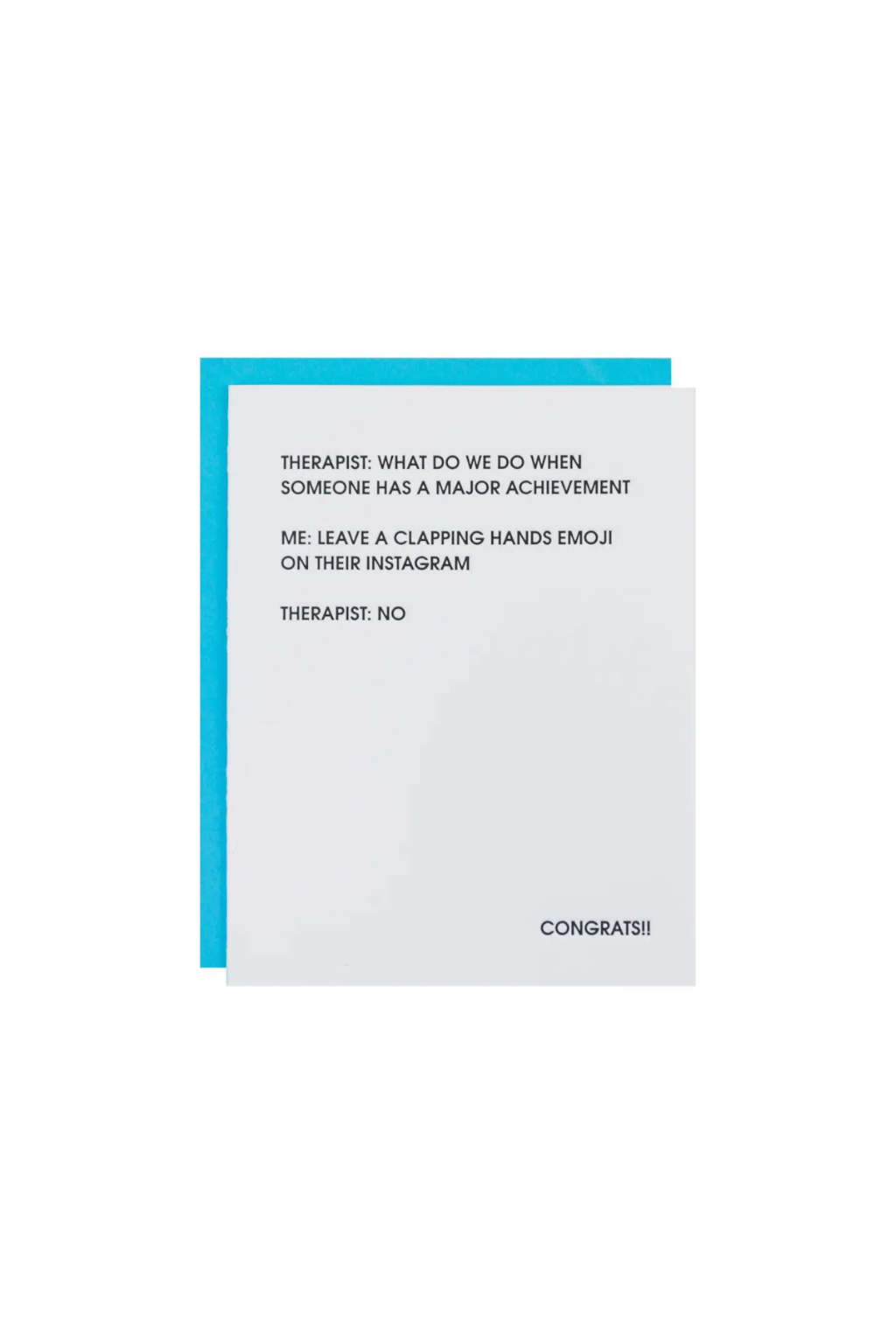 Congrats Letterpress Card