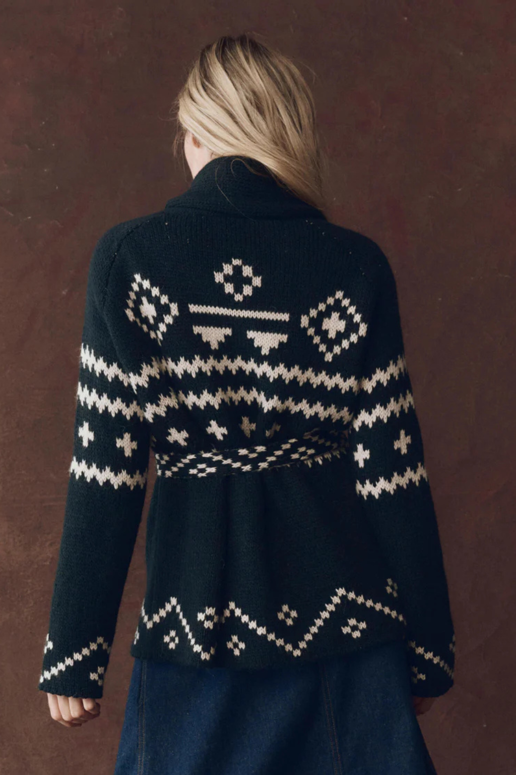 The Reversible Shepherd Cardigan.
