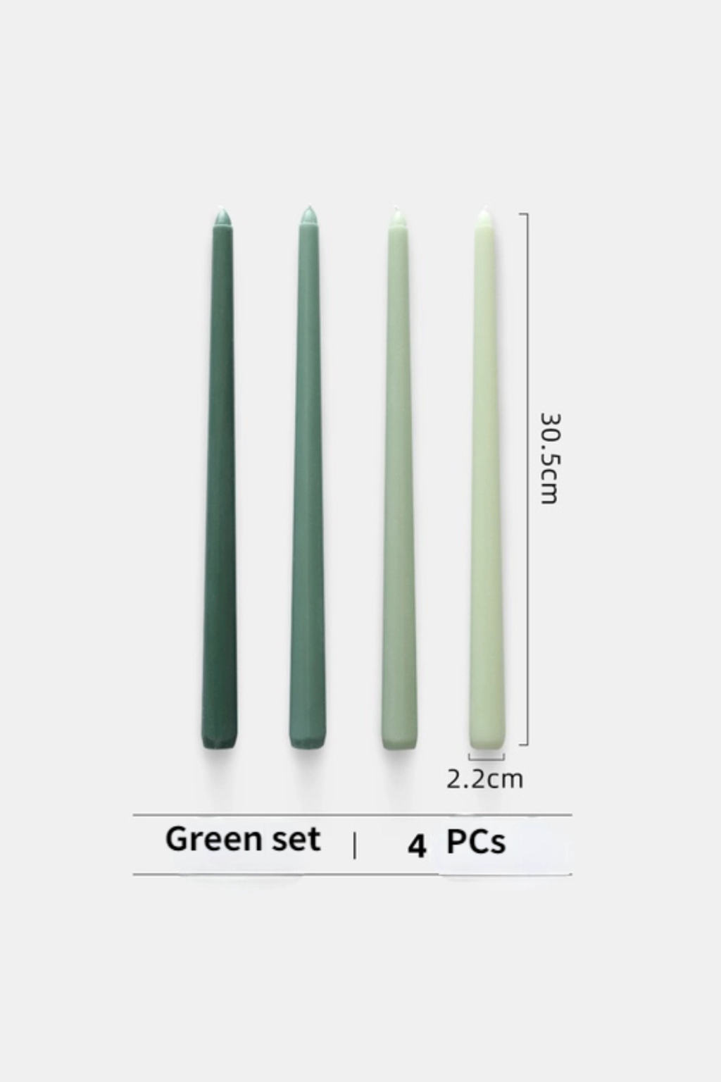 Unscented Taper Candle Set