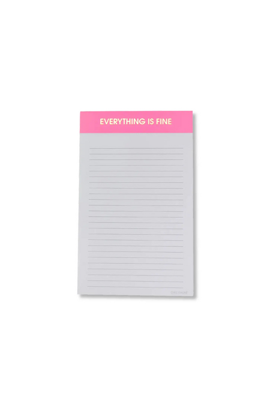 Everything Is Fine Notepad