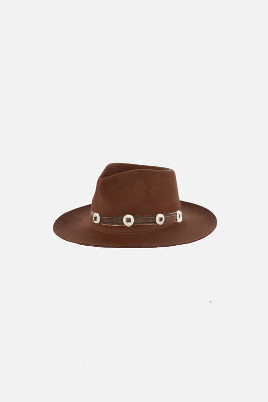 Zephyr Rancher with Western Leather Concho Band
