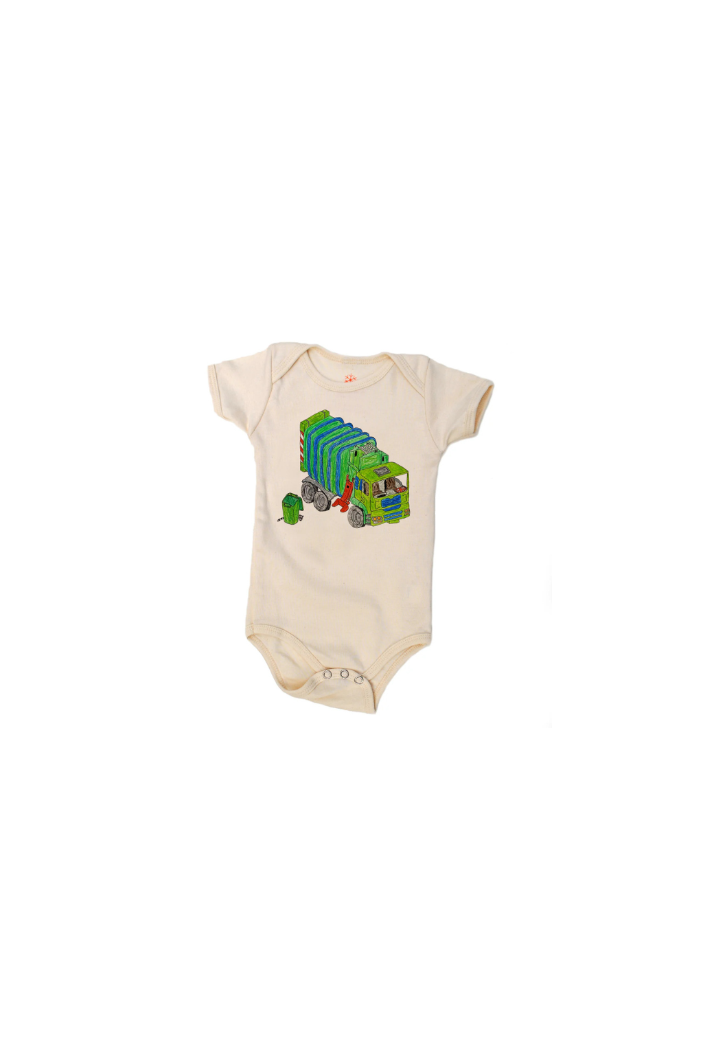 Trash Truck - Organic Baby Onesie