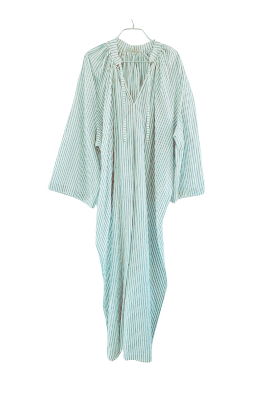 Striped Plisse Dress