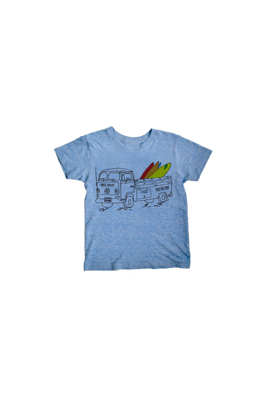 Surf Safari - Triblend Big Kids Tee S-XL