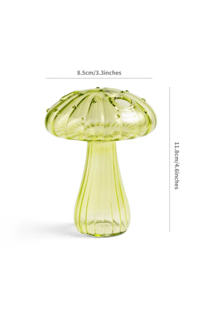 Mini Glass Mushroom Bud Vase