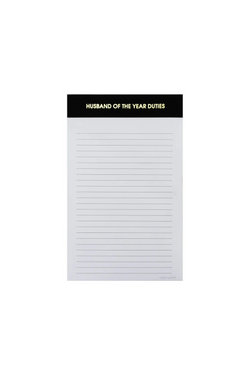 Husband Of The Year Duties Notepad