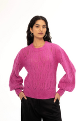 Maggie Lace Crew Neck