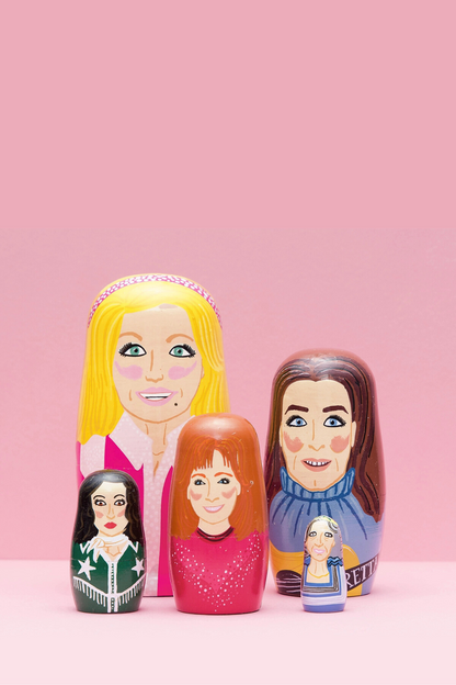 Women of Country Wooden Nesting Doll Set