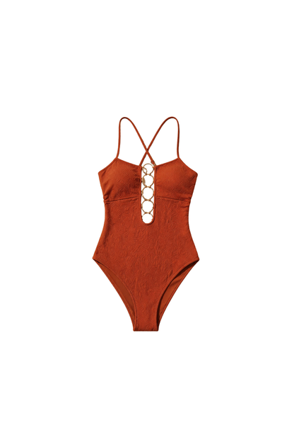 Bamboo Sands Halter Ring One Piece