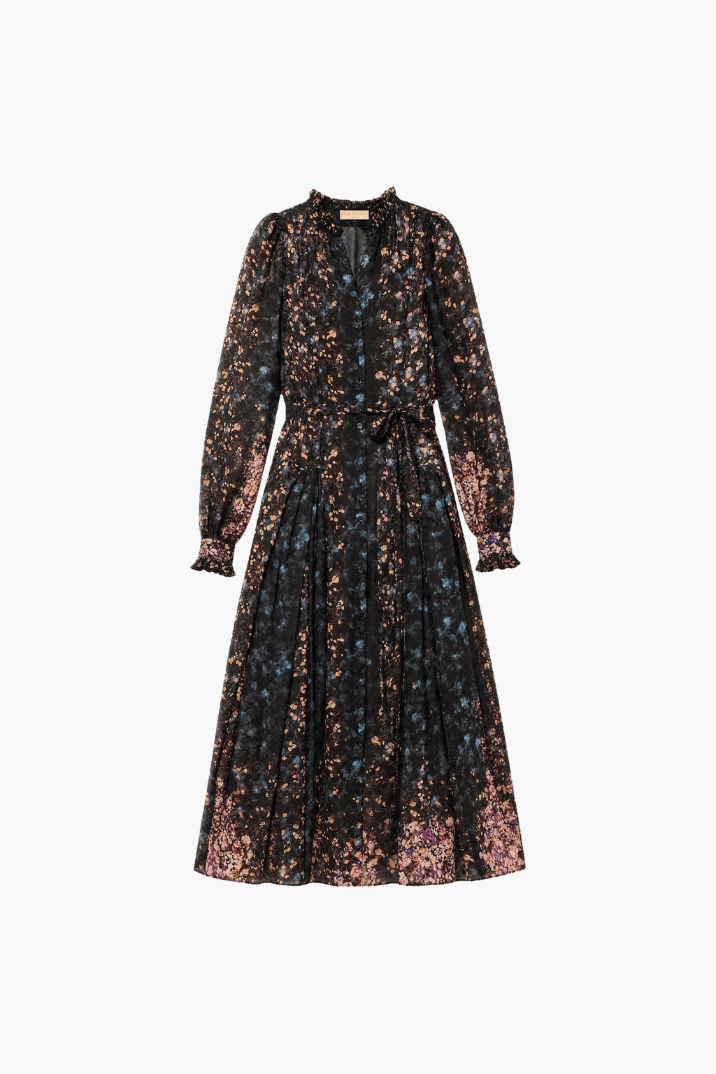 Tessa Long Sleeve Silk Dress