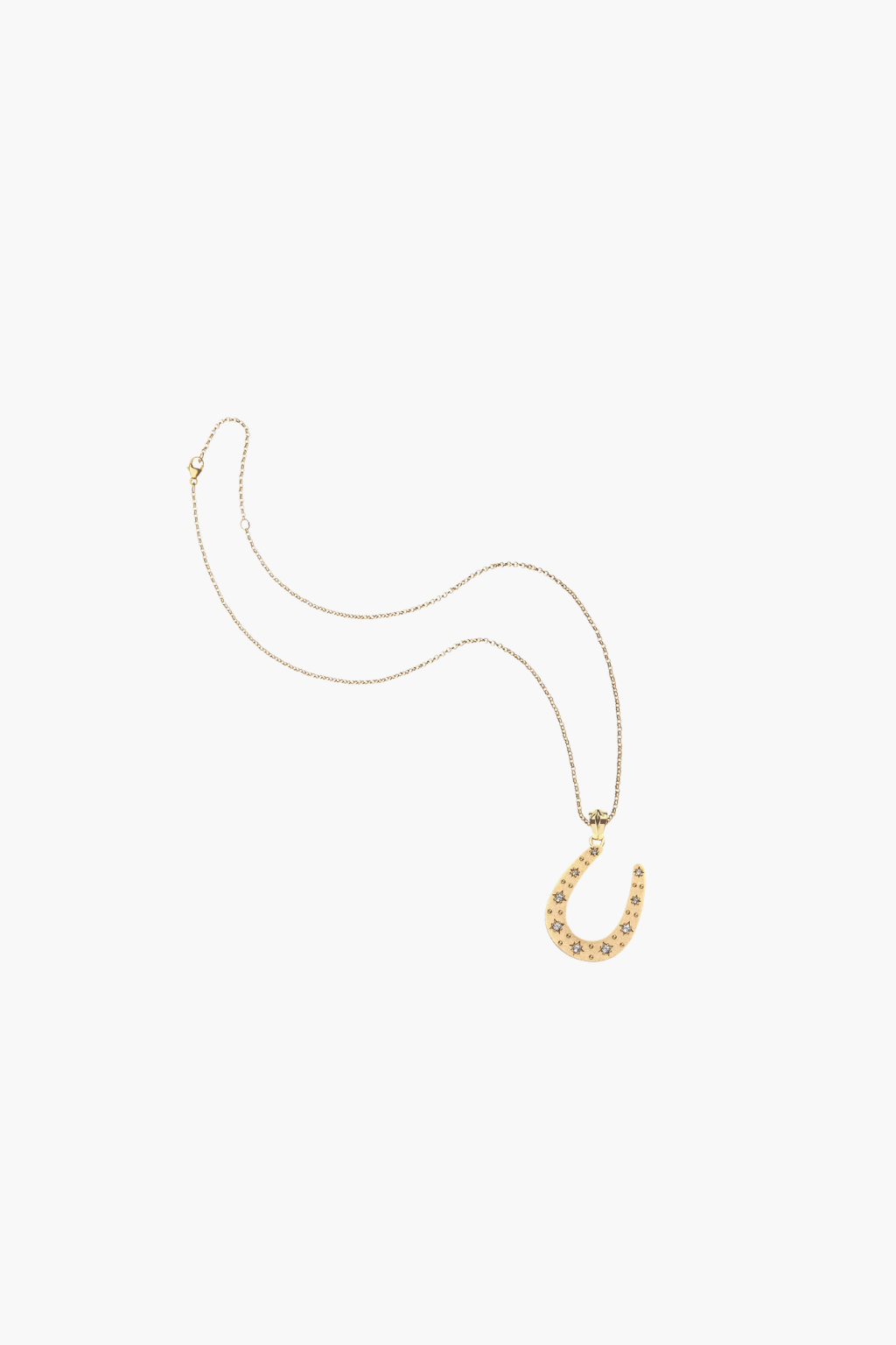 LUCKY Starry Horseshoe Pendant Necklace - TRAY SHOW