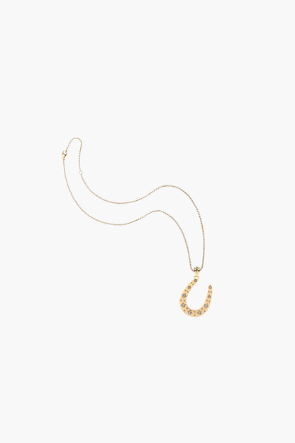 LUCKY Starry Horseshoe Pendant Necklace - TRAY SHOW