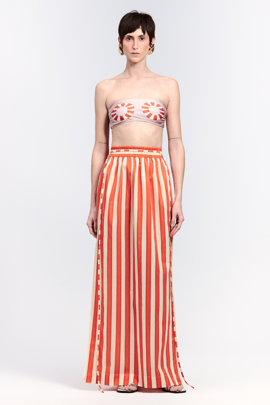 Long Cotton Skirt w/ Slits