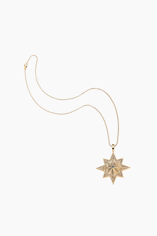 LUCKY Wish Upon A Star Embellished Pendant Necklace