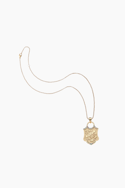 HOPE Shield Pendant Necklace