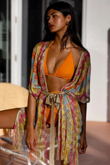 Miami Era Open Front Tie Short Poncho