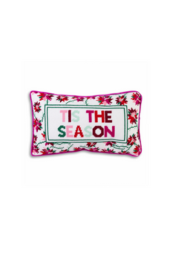 T'is The Season Needlepoint Pillow