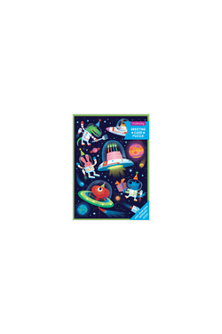 Cosmic Party Greeting Card Puzzle