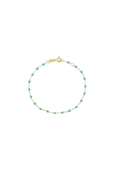 Classic Gigi Yellow Gold 6'7" Bracelet - Turq