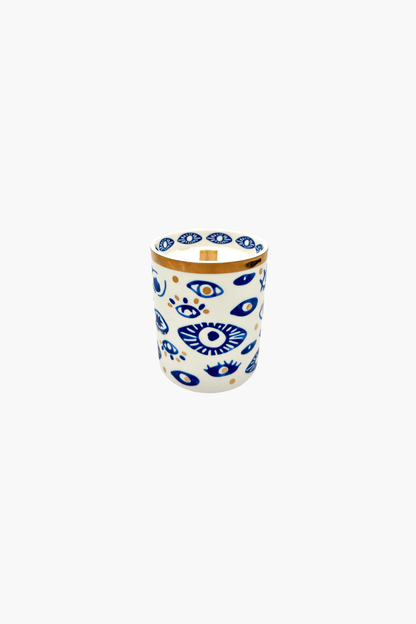 Ceramic Evil Eye Candle