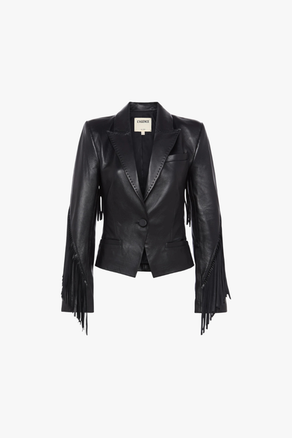 Vashti Fringed Leather Jacket