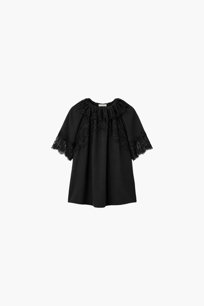 Nina Short Sleeve Silk Blouse