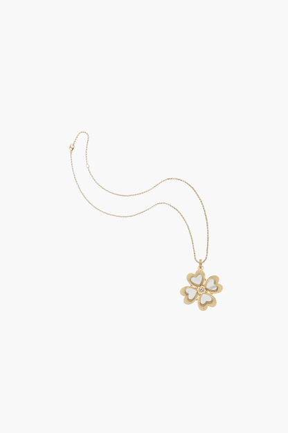 LUCKY In Love Clover Pendant with Mother of Pearl - TRAY SHOW