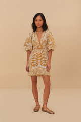Lace Nature Mini Dress
